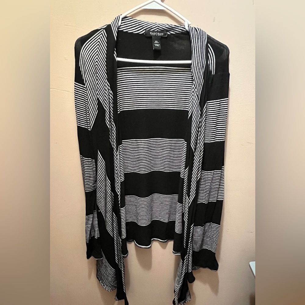 White black poncho cover up‎ xl black white cute boho cottage core Indian career
